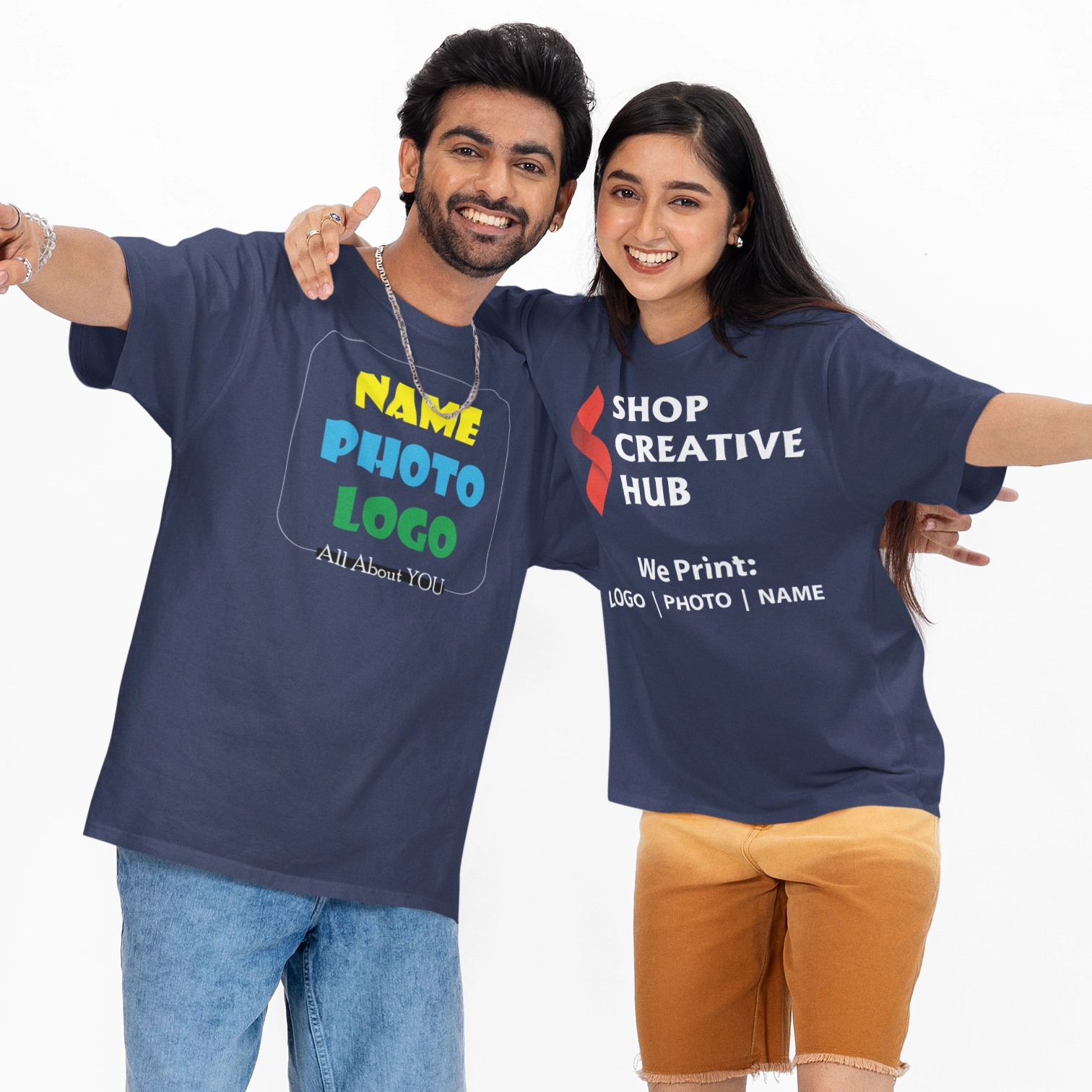 Couple Blue T Shirt